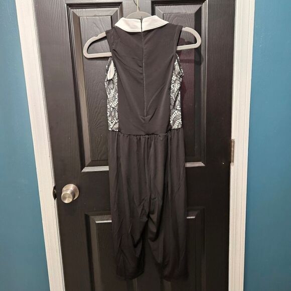 Weissman NWOT child medium black romper dance costume contemporary solo lyrical - Picture 7 of 9